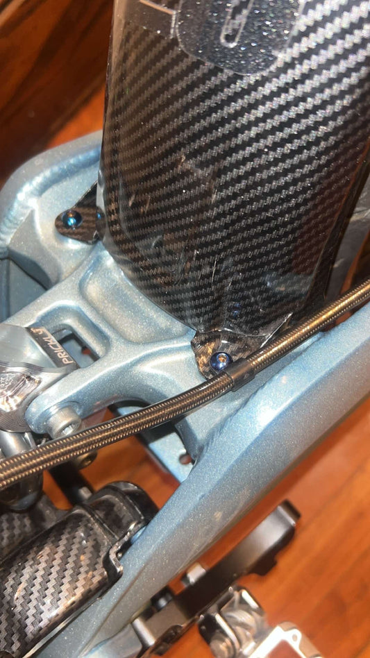 surron mud guard titanium bolts (set of 2)